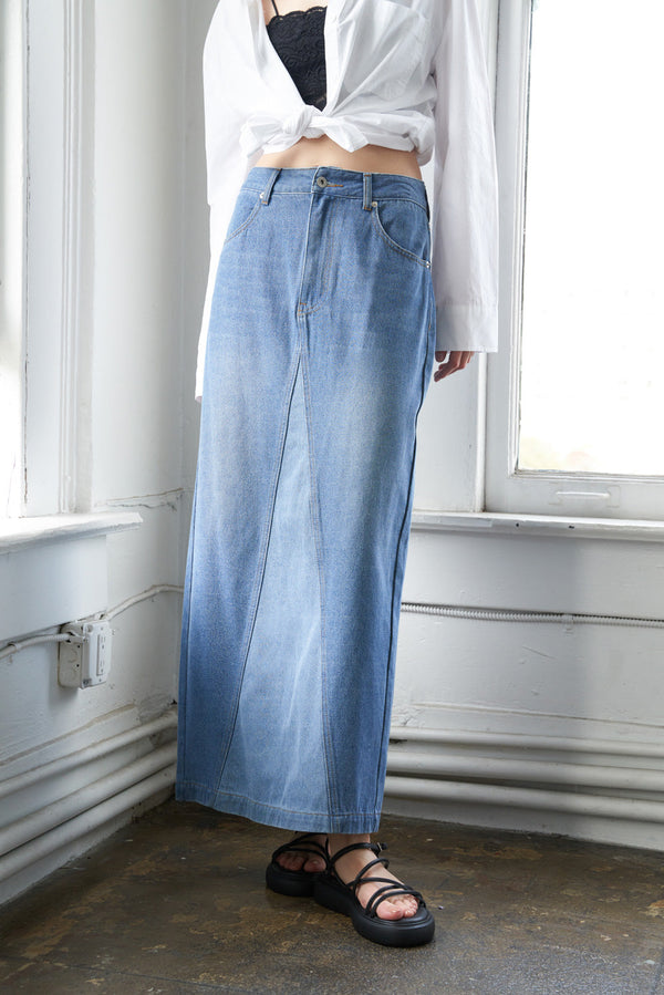 a-leap-of-faith-midi-denim-skirt Flying Tomato-Sophia's StyleSKIRTS-1